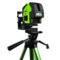 Imex LX22GS Cross Line Laser Level with Plumb Spot Green Beam with Tripod